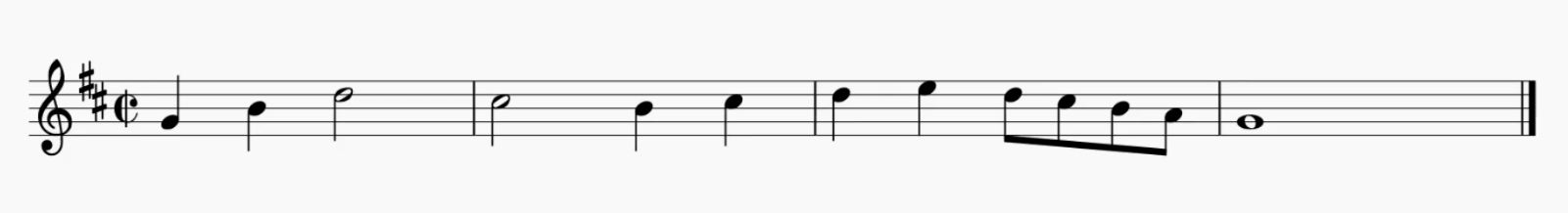 The 2/2 time signature