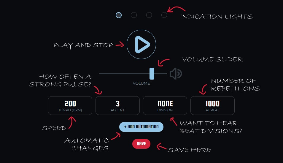 1 Online Metronome App (Highly Customizable and Free)